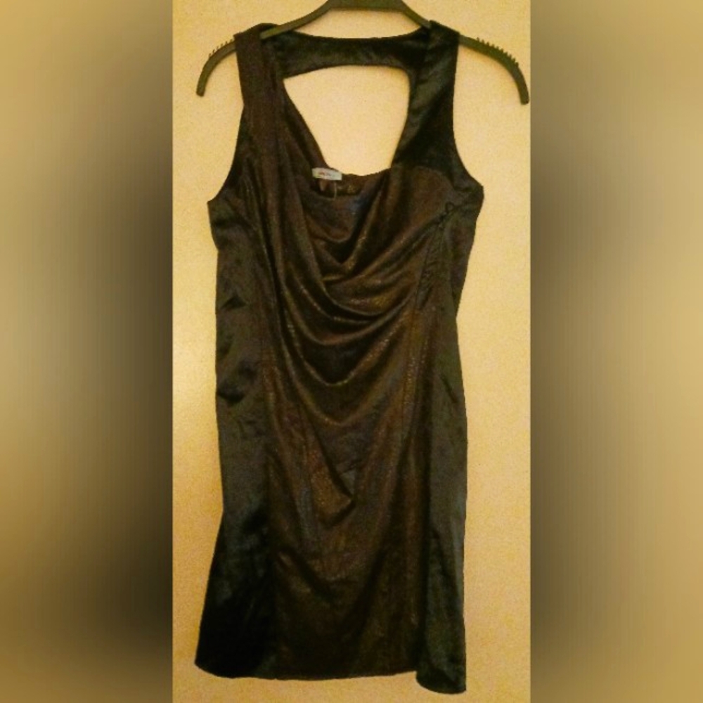 Black & brown sexy party dress Sz S nwt